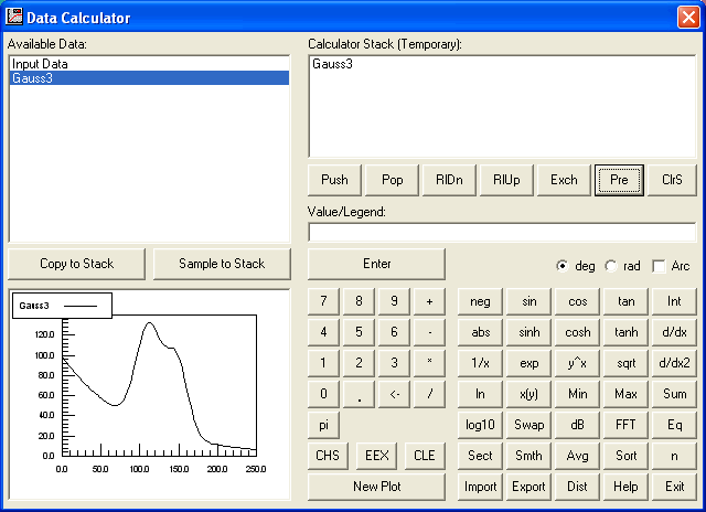 DataFit Data Calculator